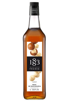 Routin sirop noix de macadamia bouteille verre