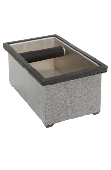Rattleware SET RECTANGLE Knock Box en inox finitions caoutchouc