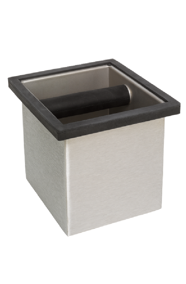 Rattleware CARRE Knock Box Haute en inox