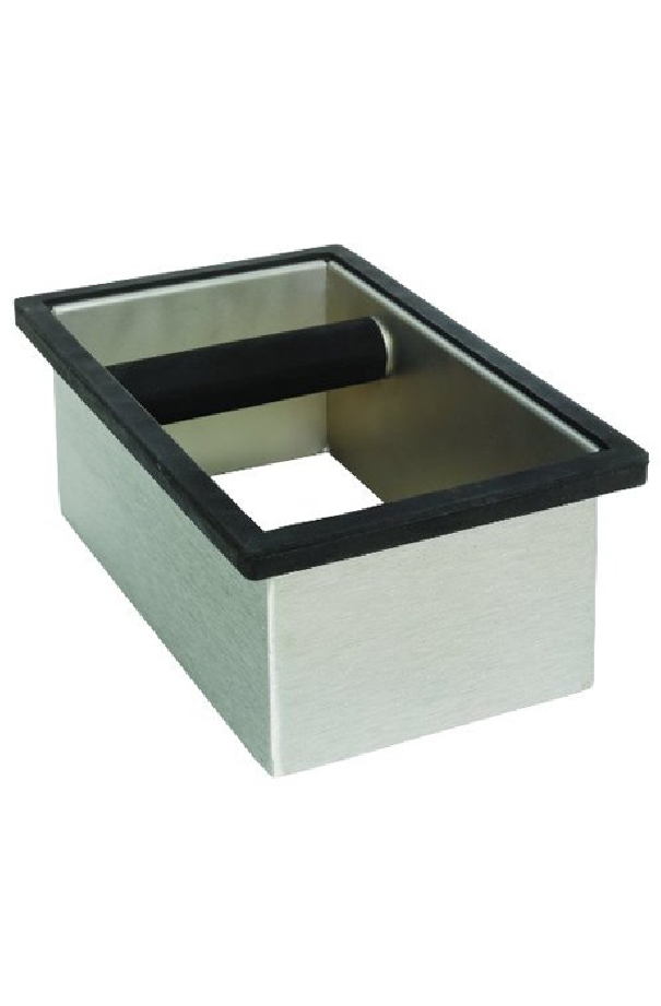 Rattleware RECTANGLE Knock Box Sans Fond en inox