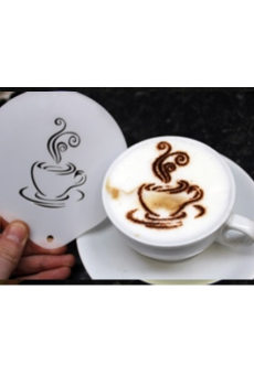 delidrinks Pochoir PVC blanc TASSE FUMANTE