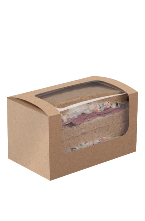Boites kraft avec fenêtre