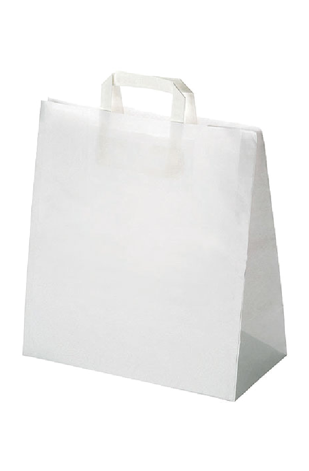 Sélection Delidrinks Sac SOS en papier blanc avec poignée H.260 X L.260 X P.170 mm x 250