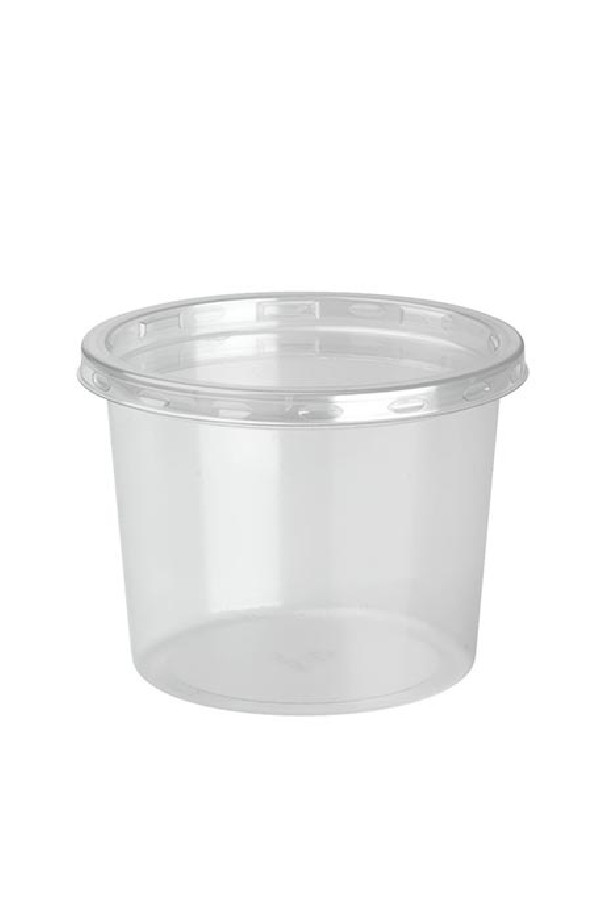 Solo Combo Pack DELILITE Pots rPET + Couvercle 13,2oz/374ml x 500
