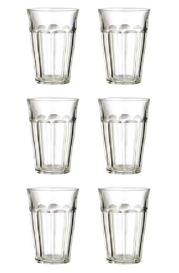 SET x 6 PICARDIE Verre 500ml