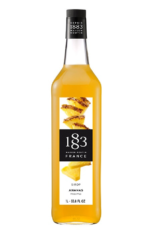 Sirop Ananas bouteille verre 1L