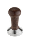 BOIS Tamper plat Base alu et Manche brun D.53mm