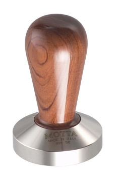 BUBINGA Tamper Plat alu et manche bois D.58mm