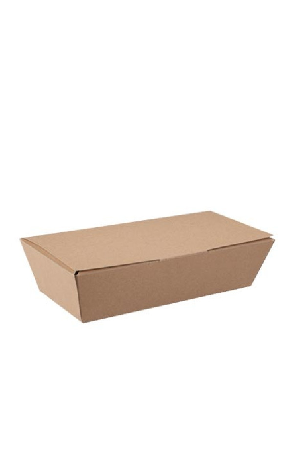 Boîte Lunch kraft pour snacking à emporter x 150
