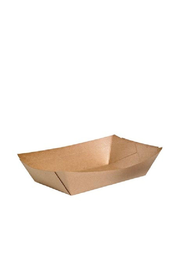 Sachet x 250 barquettes bateau kraft 13,5oz/400ml