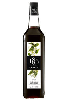 Sirop Thé Fleur de sureau bouteille verre 1L