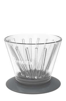 Smart Dripper™ Flat V en verre double paroi