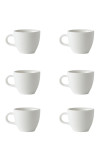 Set x 6 DEMITASSE tasse porcelaine 70ml Blanc