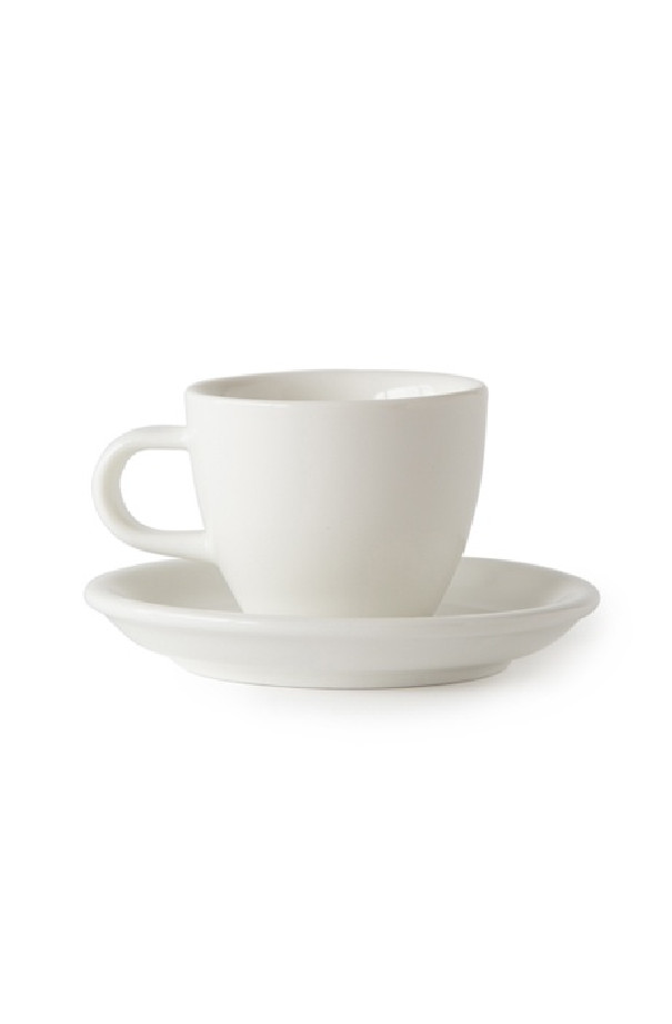 Acme and co soucoupe porcelaine blanche pour demitasse Acme and co soucoupe porcelaine blanche pour demitasse