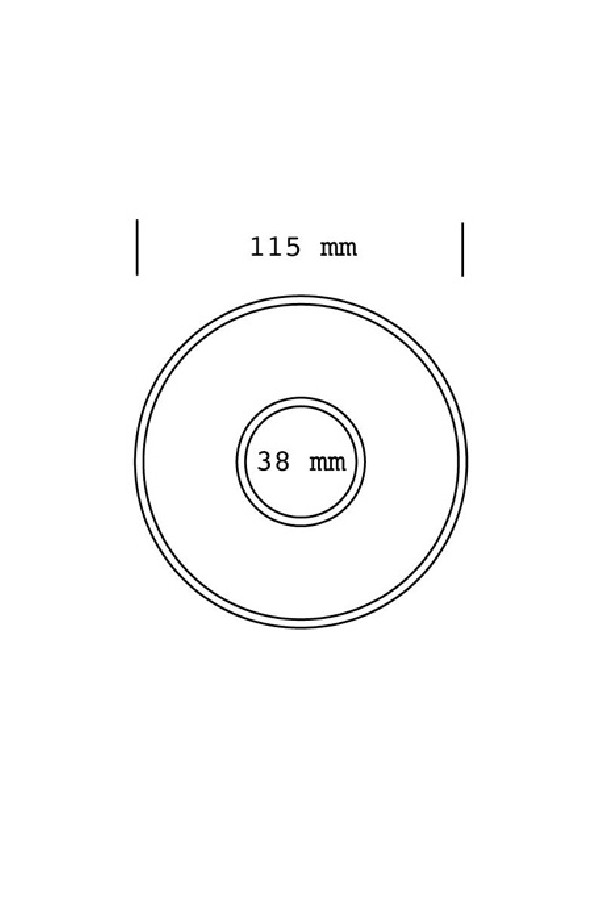 Set x 6 soucoupes porcelaine 110mm Gris
