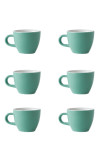 Set x 6 DEMITASSE tasse porcelaine 70ml Vert