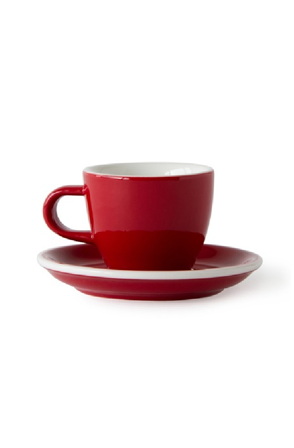 Set x 6 soucoupes porcelaine 110mm Rouge Set x 6 soucoupes porcelaine 110mm Rouge
