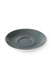 Set x 6 FLAT WHITE soucoupe porcelaine 140mm Gris