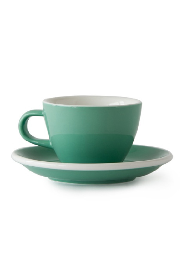 Set x 6 soucoupes porcelaine 140mm Vert