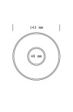 Set x 6 soucoupes porcelaine 140mm Vert