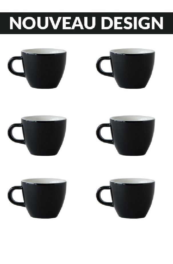 Set x 6 DEMITASSE tasse porcelaine 70ml Bleu