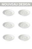 Acme and co soucoupe porcelaine blanche pour demitasse