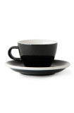 Set x 6 soucoupes porcelaine 140mm Noir