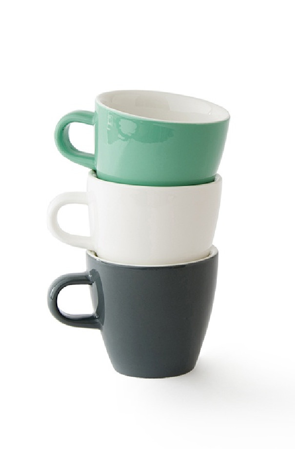 Set x 6 TULIP tasse porcelaine 170ml Vert