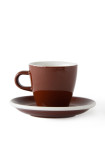 Set x 6 TULIP tasse porcelaine 170ml Marron