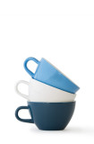 Set x 6 CAPPUCCINO tasse porcelaine 190ml Vert