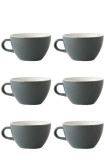 Set x 6 LATTE tasse porcelaine 280ml Gris