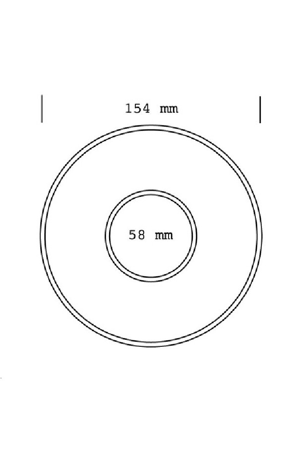 Set x 6 soucoupes porcelaine 150mm Marron