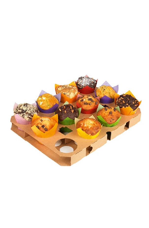 Plaque de cuisson carton pour muffins x5