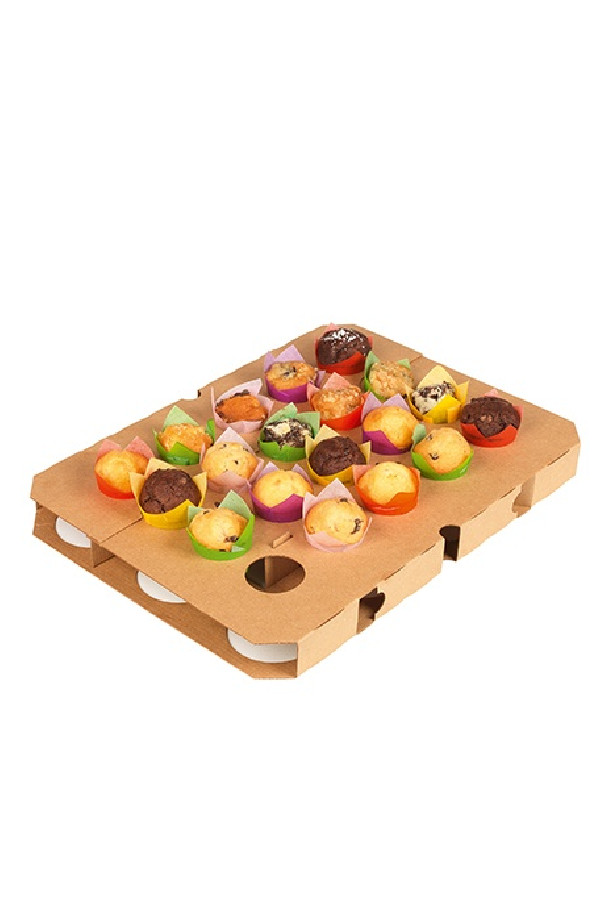 Plaque de cuisson carton pour muffins x5