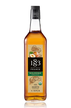 Sirop noisette bio bouteille verre 1L