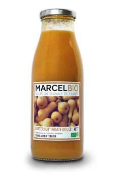Soupe butternut patate douce bouteille verre 12 x 480ml BIO