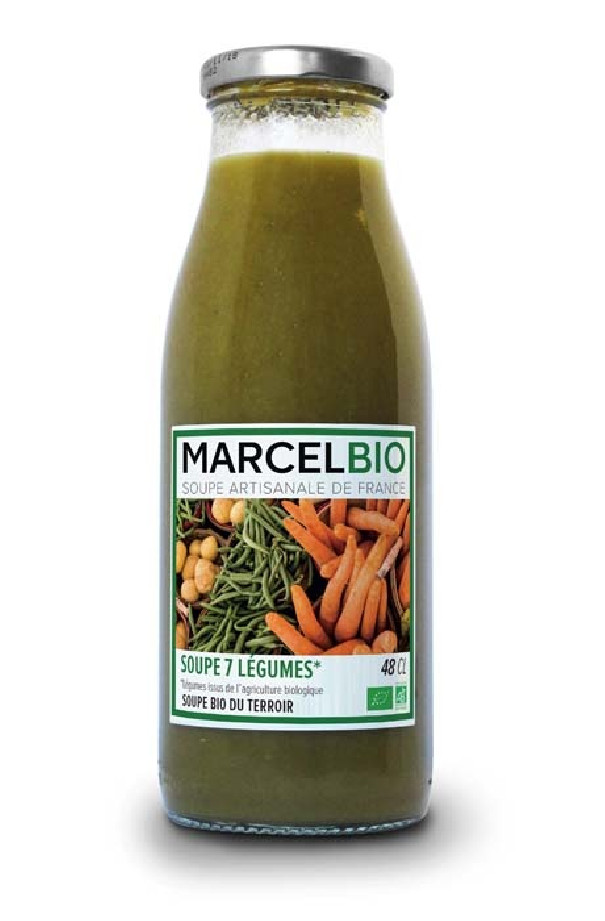 Soupe 7 legumes bouteille verre 12 x 480ml BIO