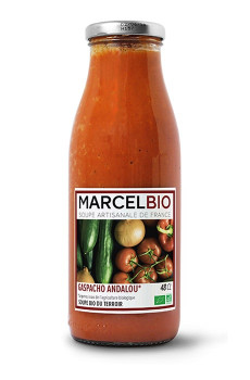 Gaspacho Andalou bouteille verre 12 x 480ml BIO Gaspacho Andalou bouteille verre 12 x 480ml BIO