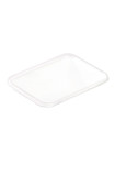 Couvercles PP pour bol rectangle pulpe de canne 25oz/750ml x25