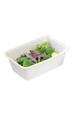 Couvercles PP pour bol rectangle pulpe de canne 25oz/750ml x25