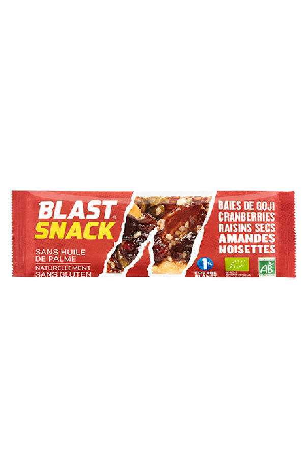 BLAST Présentoir barres goji cranberry noisette 15 x 40g BIO