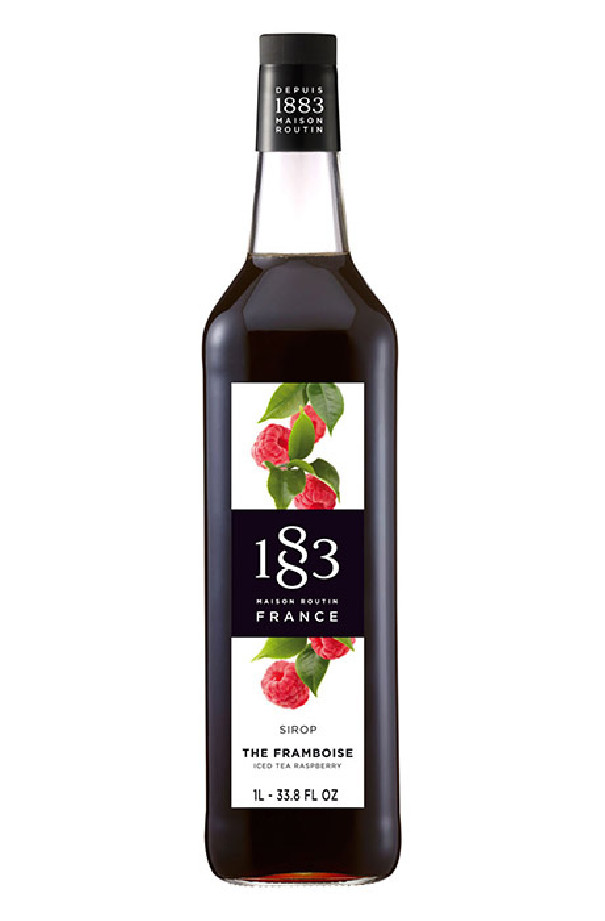 Sirop Thé Framboise bouteille verre 1L