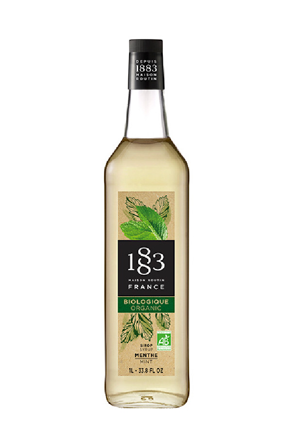 Sirop Menthe bouteille verre 1L BIO