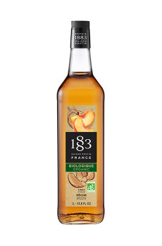 Sirop Pêche bouteille verre 1L BIO Sirop Pêche bouteille verre 1L BIO