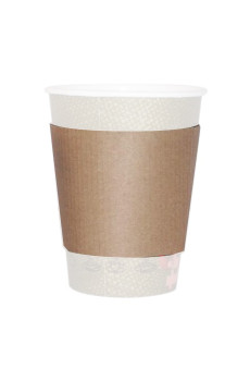 Manchons carton kraft pour 12/16oz x100
