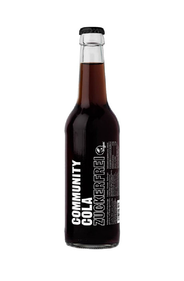COMMUNITY COLA Cola sans sucres bouteille verre 24x330ml COMMUNITY COLA Cola sans sucres bouteille verre 24x330ml