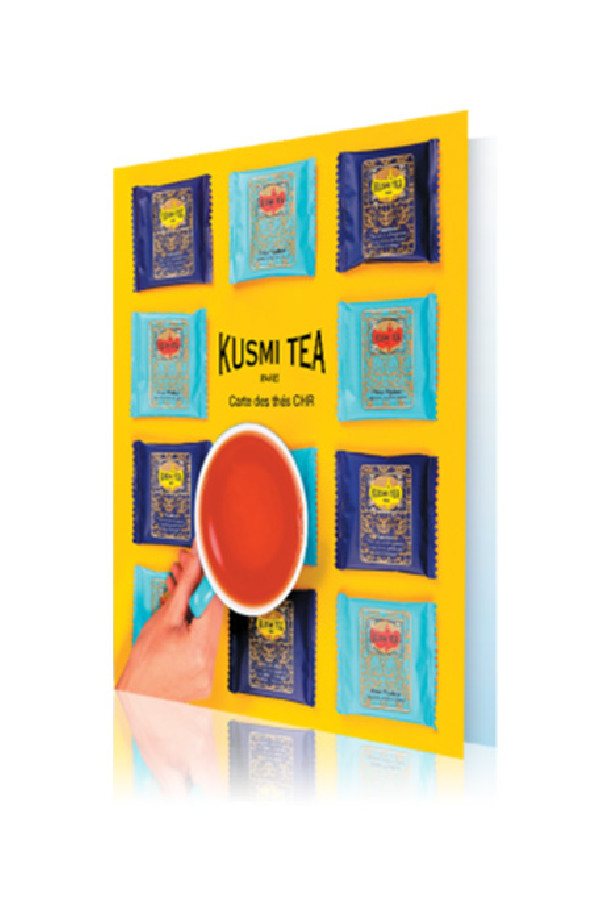 KUSMI TEA Lot de 10 cartes menu des thés