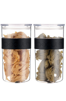 BODUM - SET DE BOCAUX PLASTIQUE 2L + COUVERCLES