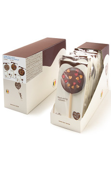 MOME - LOLLY SUCETTE CHOCOLAT LAIT MIX TOPPING 30G x24