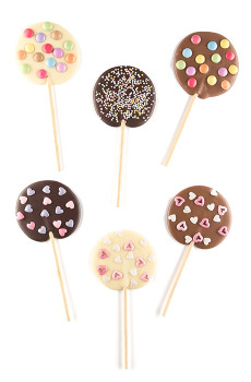 MOME - LOLLY SUCETTE CHOCOLAT BLANC MIX TOPPING 30G x24
